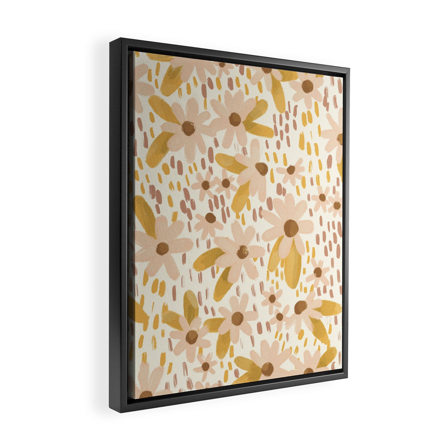 Kate Pattern Light Framed Canvas Print Gallery Image 2