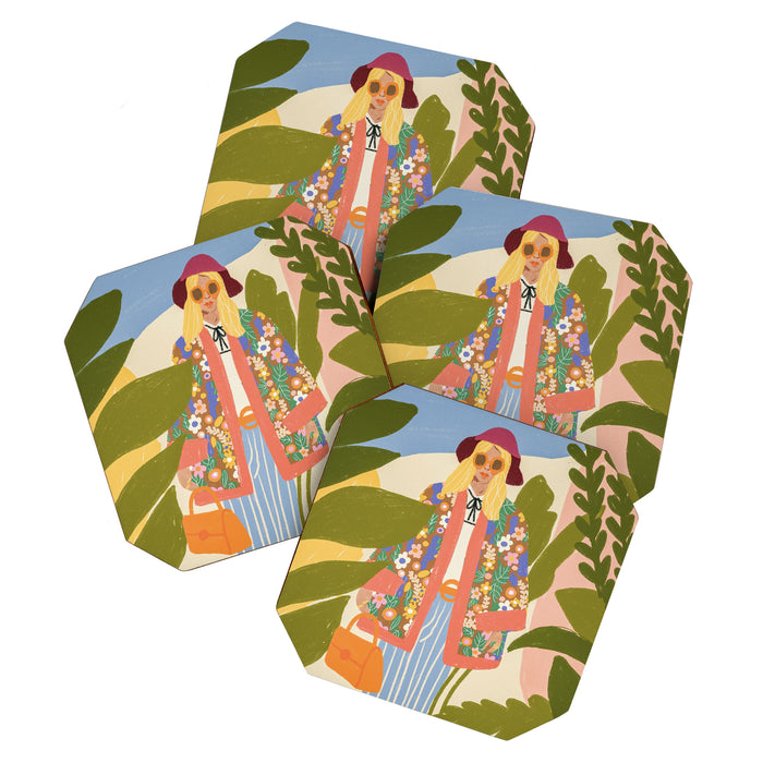 Kimono girl Coaster Gallery Image 1