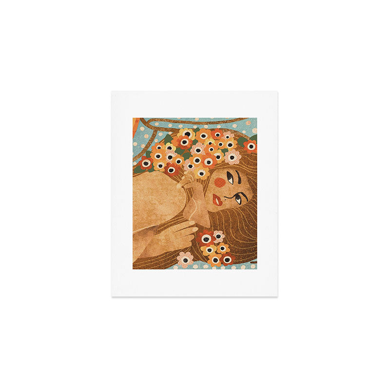 Klimt Lady Art Print Gallery Image 1