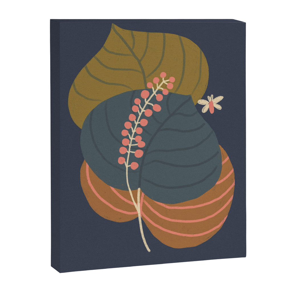 Leaves and moth Canvas Print Gallery Image 8