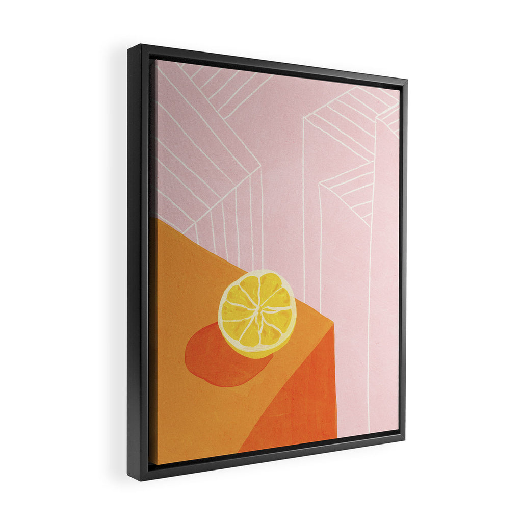 Lemon city Framed Canvas Print Gallery Image 2