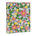 Lemons and Flowers on Blue Canvas Print Gallery Image 8