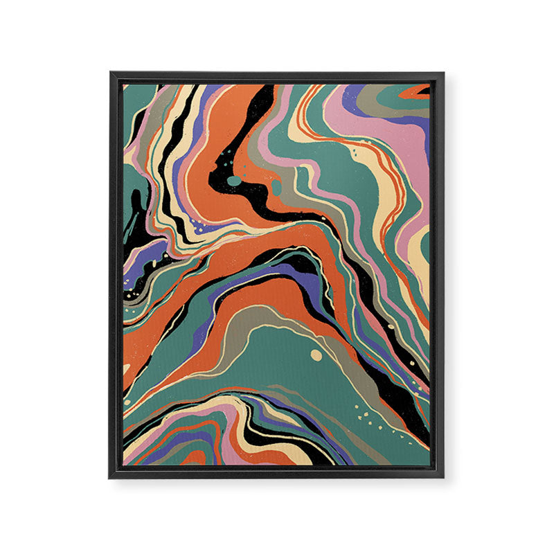 Liquid marble I Framed Canvas Print Gallery Image 8