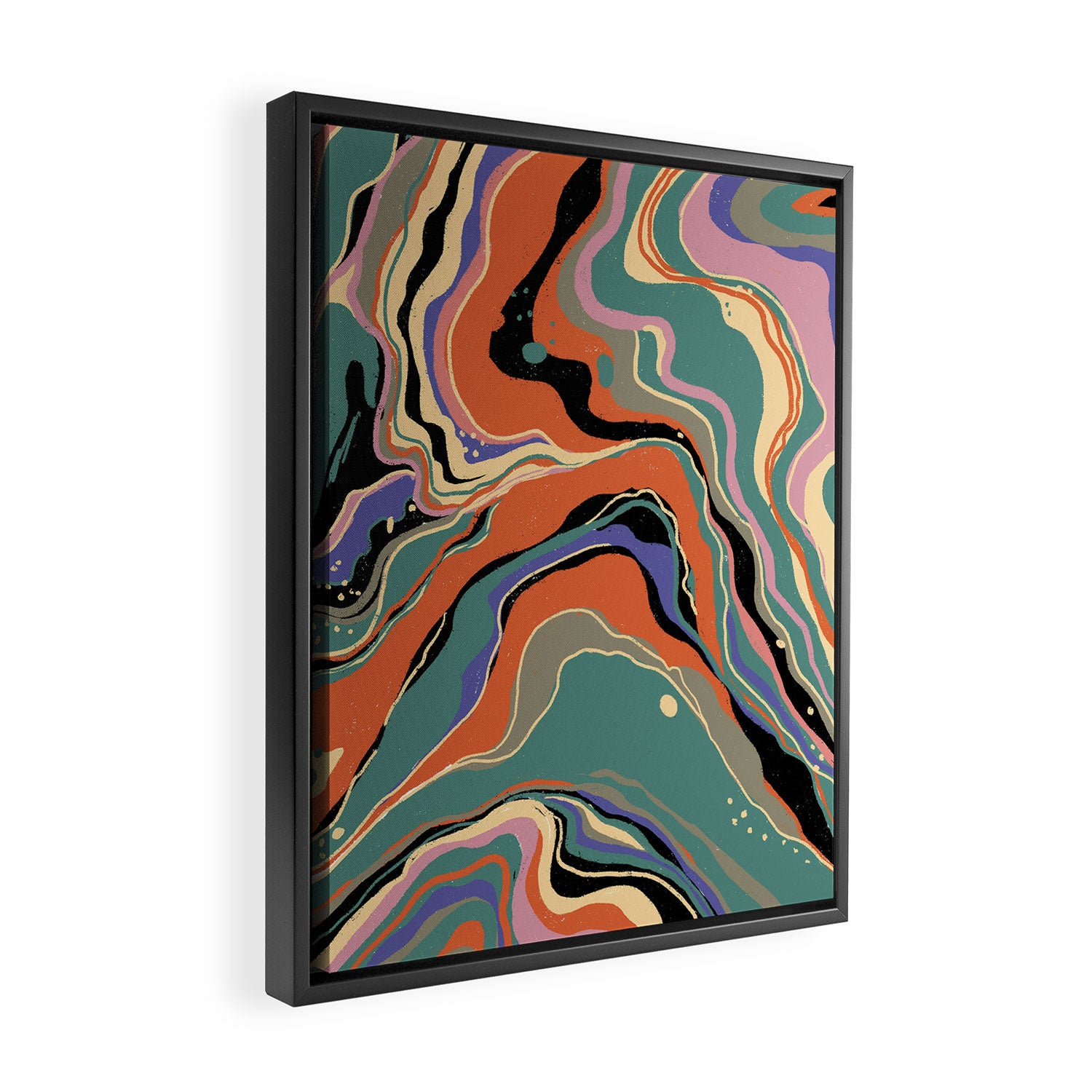 Liquid marble I Framed Canvas Print Gallery Image 2