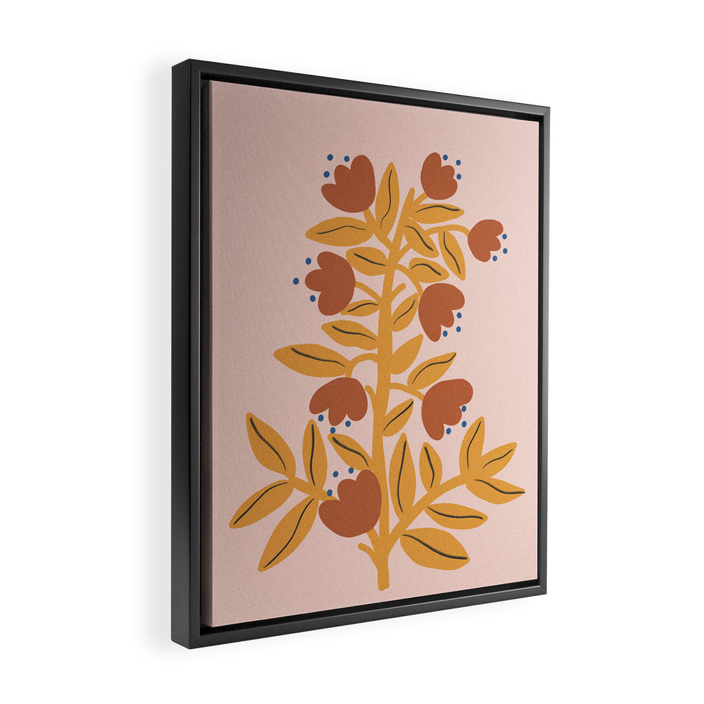 Loneliness Botanical Painting Framed Canvas Print Gallery Image 2