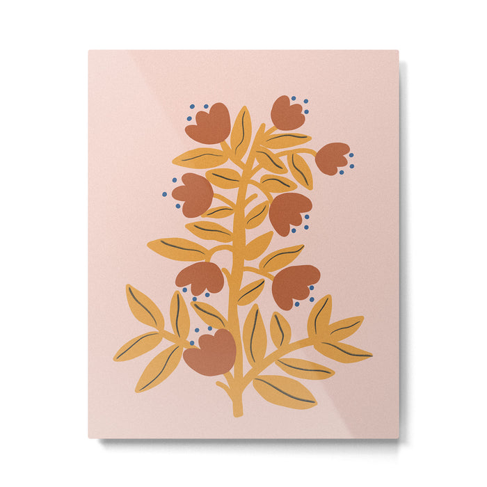 Loneliness Botanical Painting Metal Print Gallery Image 1