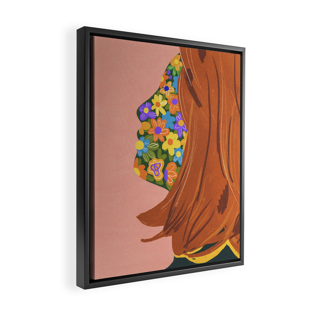 Made of flowers Framed Canvas Print Gallery Image 2