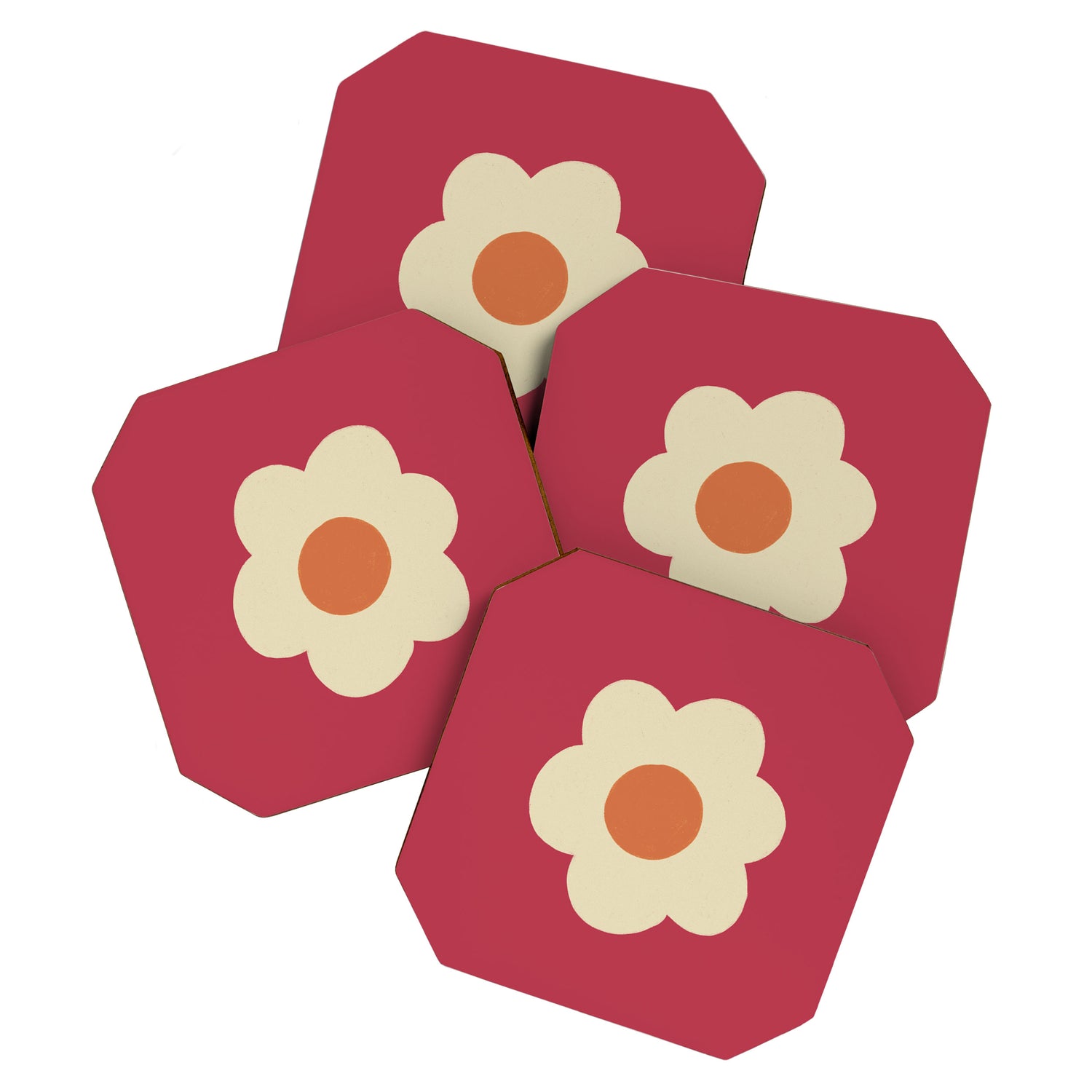 Magenta flower Coaster Gallery Image 1