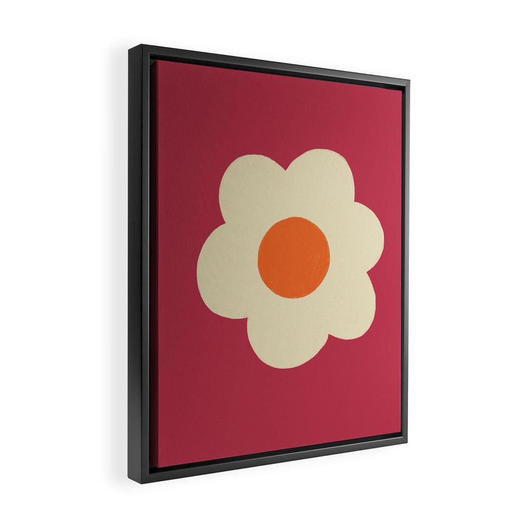 Magenta flower Framed Canvas Print Gallery Image 2