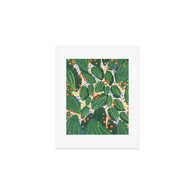 Magical garden leaves Art Print Gallery Image 1