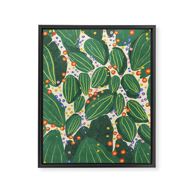 Magical garden leaves Framed Canvas Print Gallery Image 8