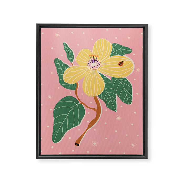 Magnolia pink Framed Canvas Print Gallery Image 1