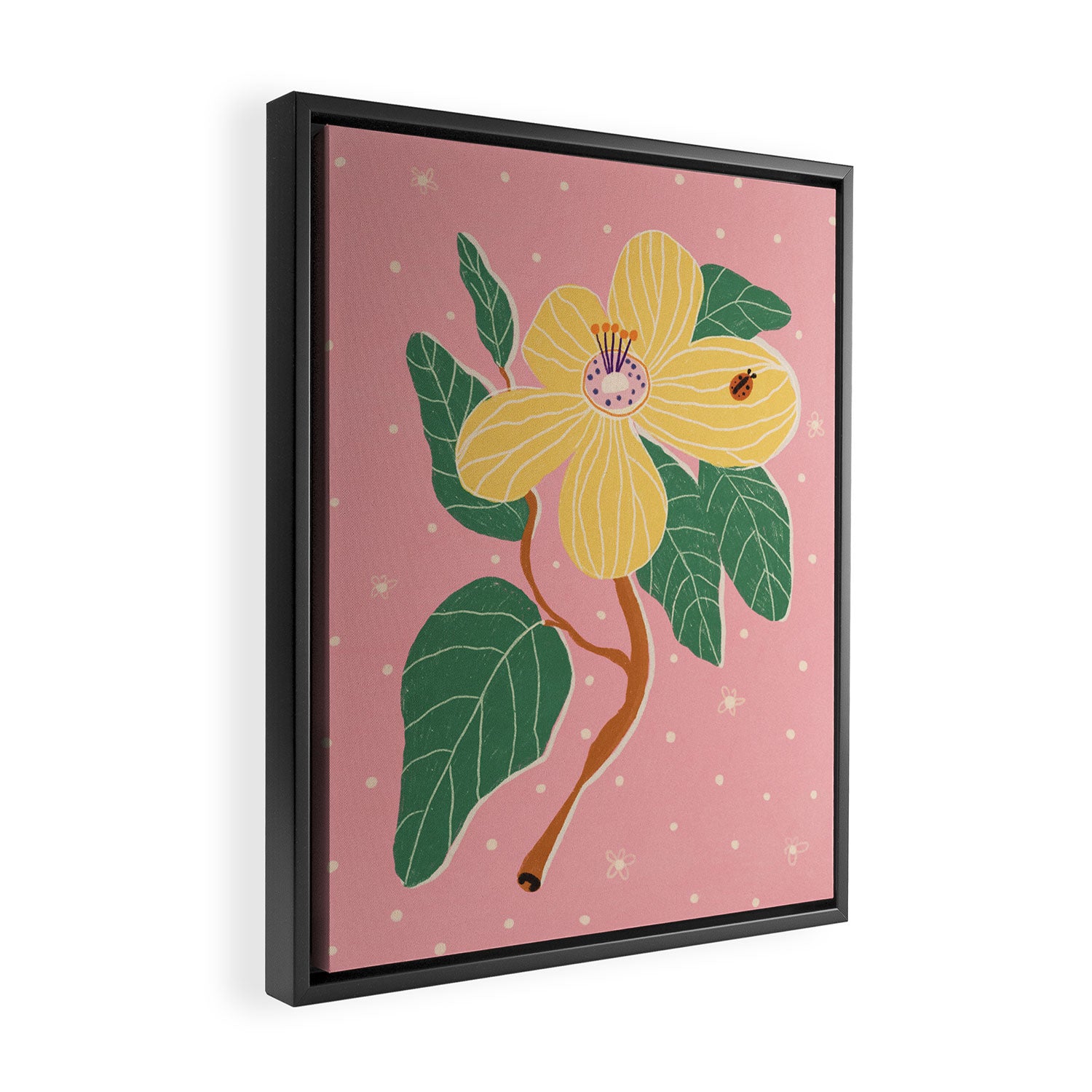 Magnolia pink Framed Canvas Print Gallery Image 2