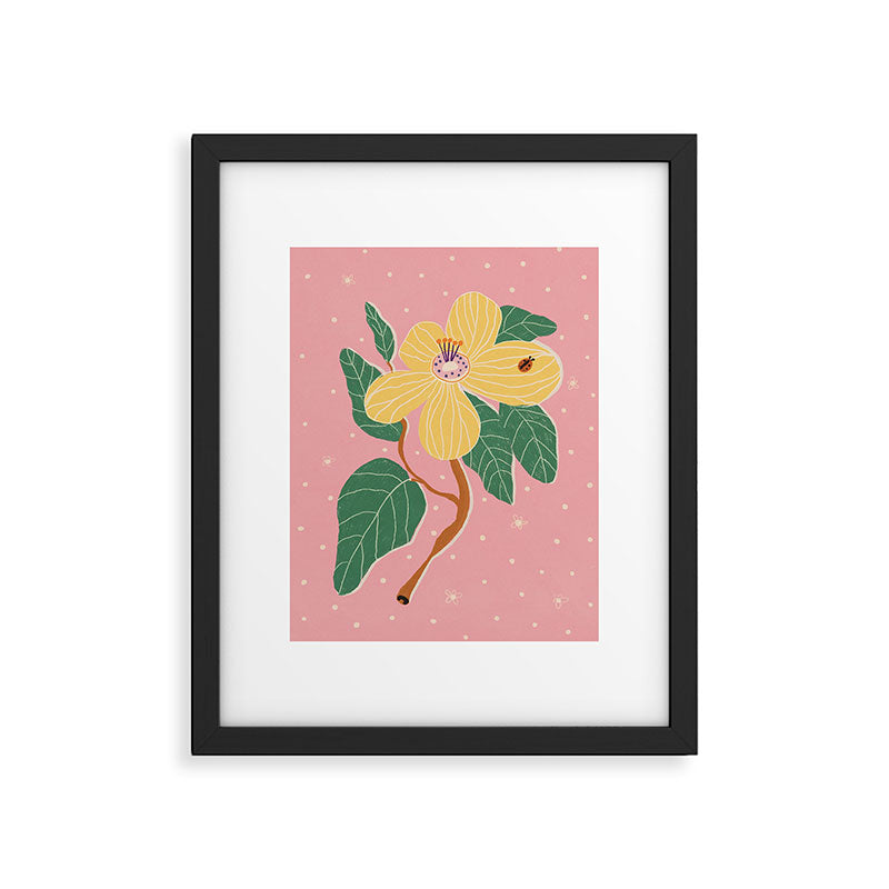 Magnolia pink Framed Art Print Gallery Image 6