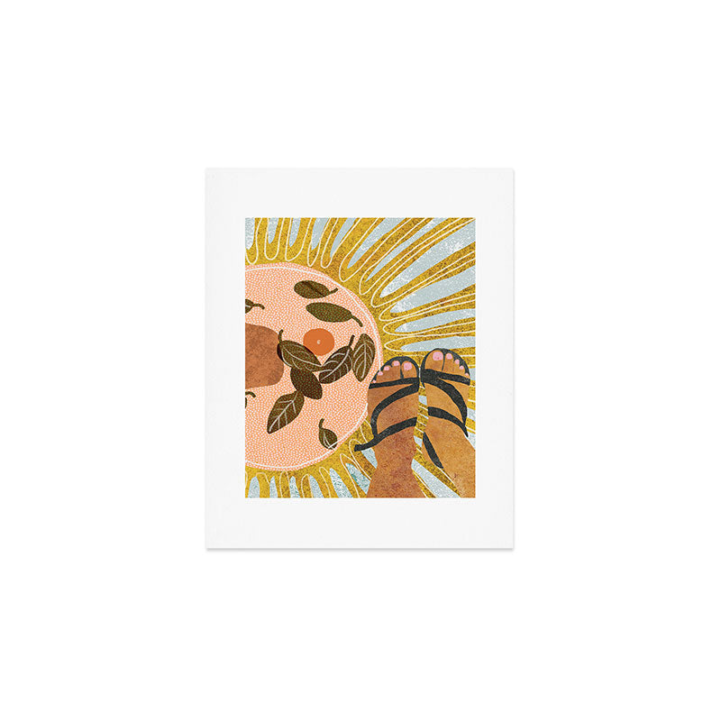 Malaga Orange Art Print Gallery Image 1