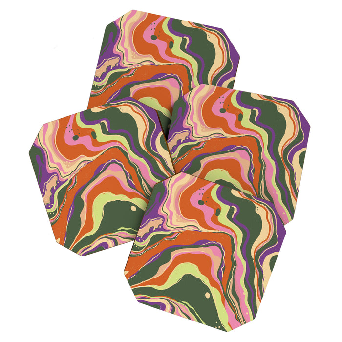 Marble abstraction II Coaster Gallery Image 1