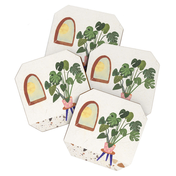 Marble Monstera Coaster Gallery Image 1