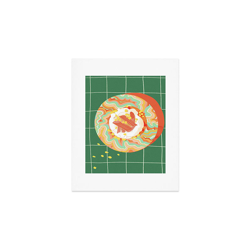 Marble Plate in Green Art Print Gallery Image 1