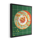 Marble Plate in Green Framed Canvas Print Gallery Image 2