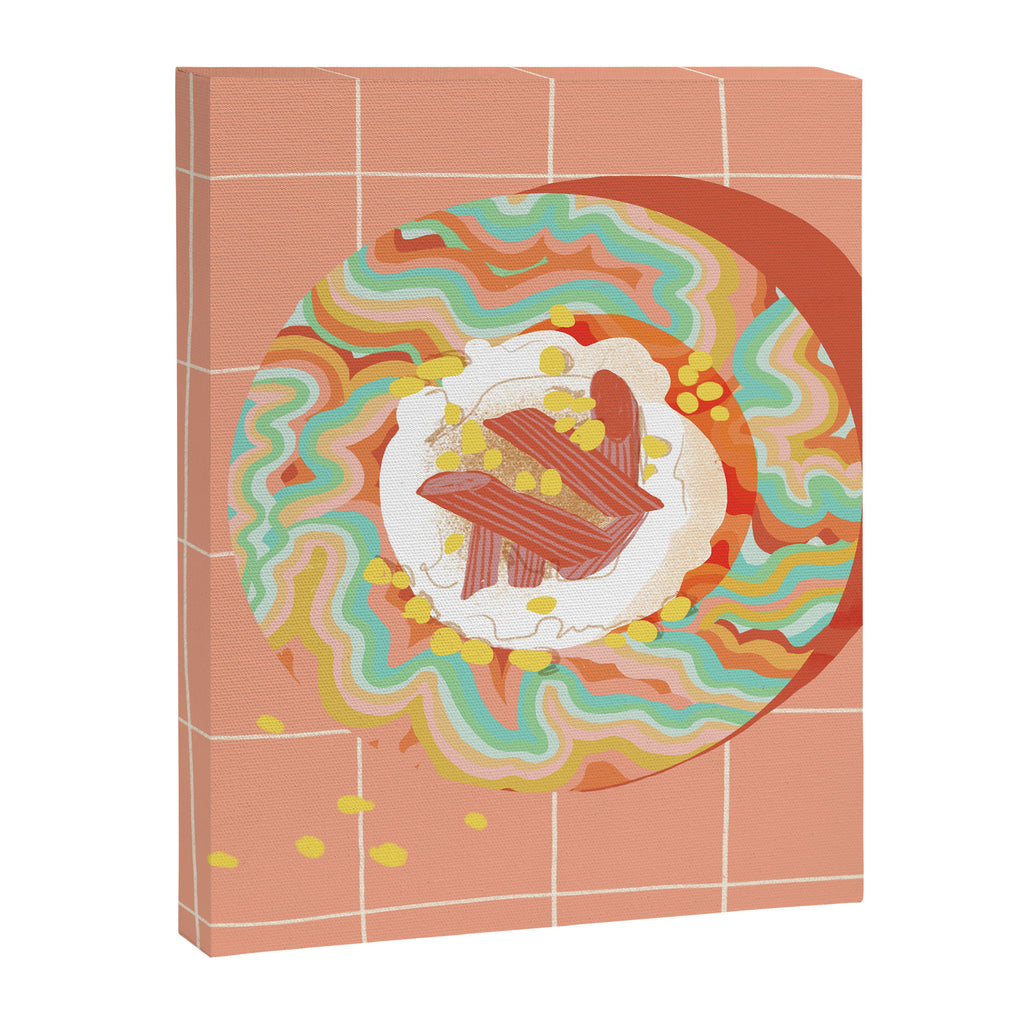 Marble Plate Pink Canvas Print Gallery Image 6