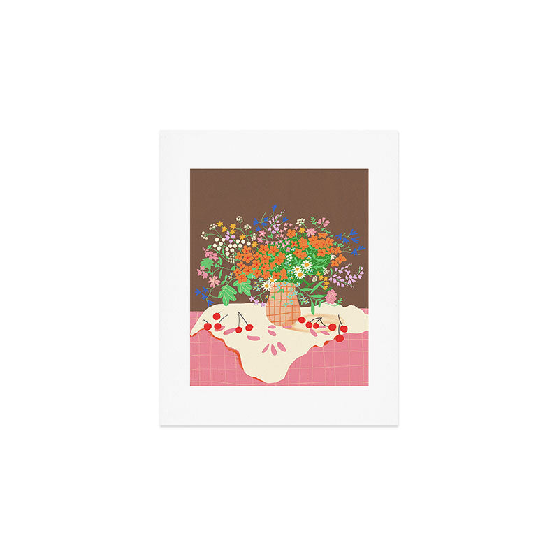 Meadow flowers bouquet Art Print Gallery Image 1