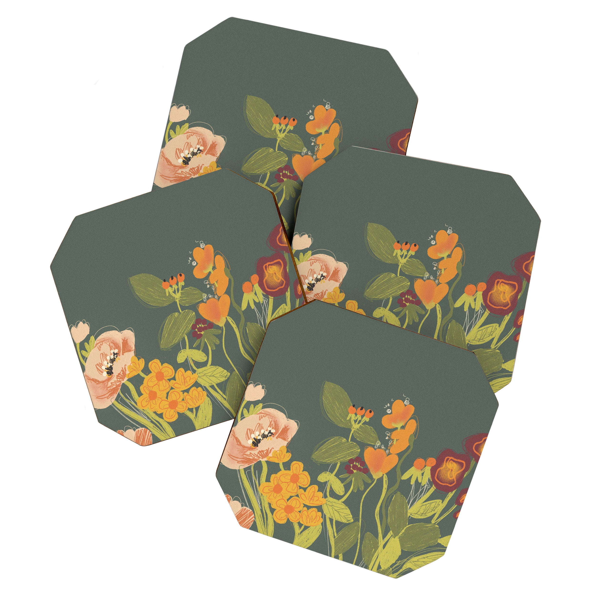 Meadow flowers Coaster Gallery Image 1