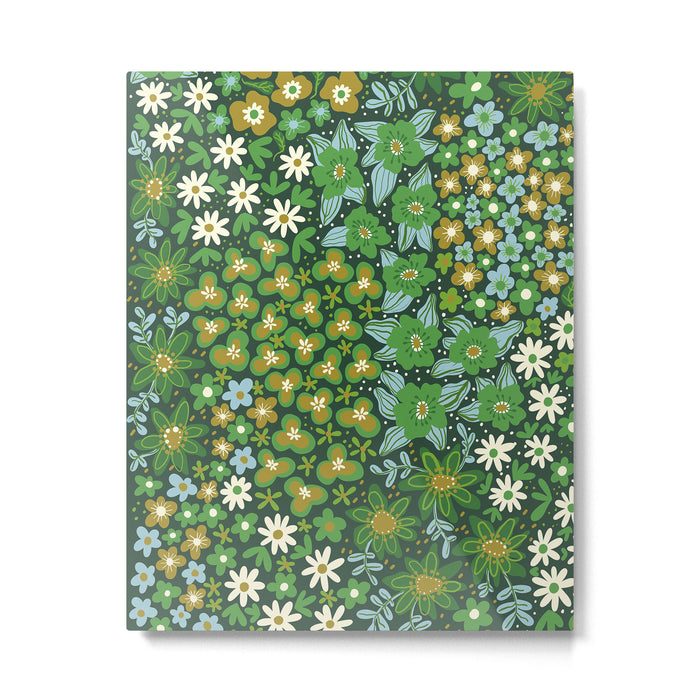 Meadow in green Metal Print Gallery Image 1