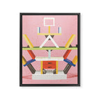 Memphis Style Icon Framed Canvas Print Gallery Image 8