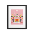 Memphis Style Icon Framed Art Print Gallery Image 6