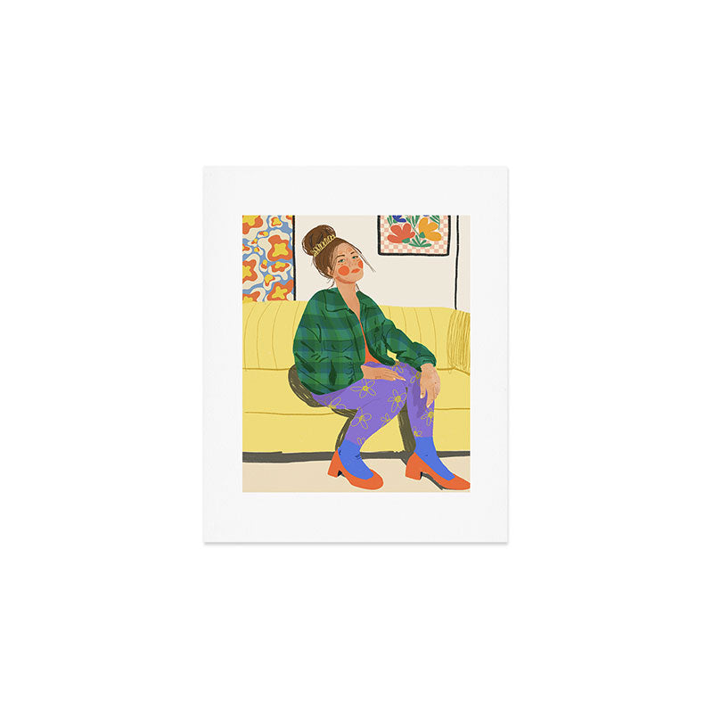 Messy bun Art Print Gallery Image 1
