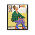 Messy bun Framed Canvas Print Gallery Image 6