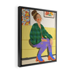 Messy bun Framed Canvas Print Gallery Image 2