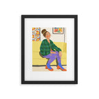 Messy bun Framed Art Print Gallery Image 4