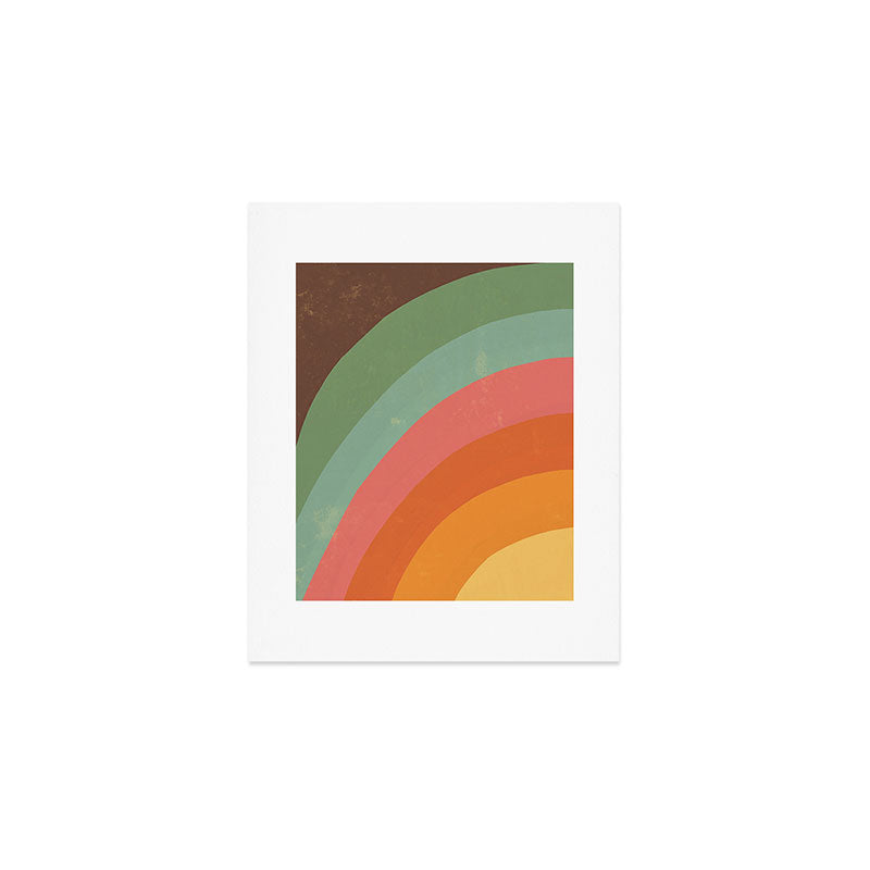 Mid century rainbow Art Print Gallery Image 1