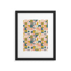 Mid Century Squares Framed Art Print Gallery Image 6