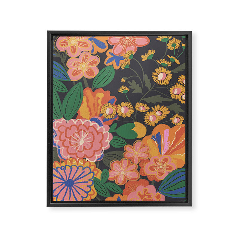 Midnight blossom Framed Canvas Print Gallery Image 8
