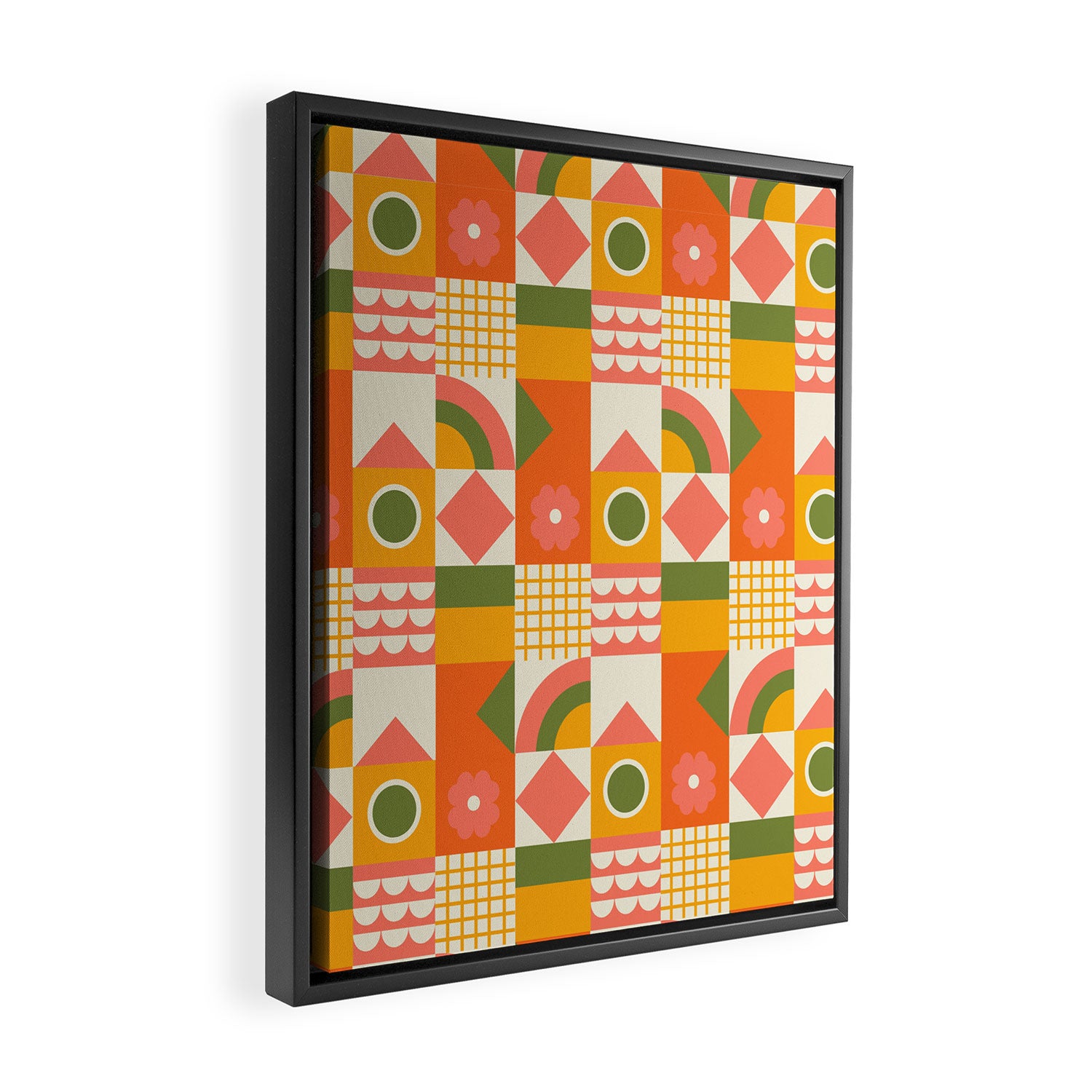 Mini puzzles Framed Canvas Print Gallery Image 2