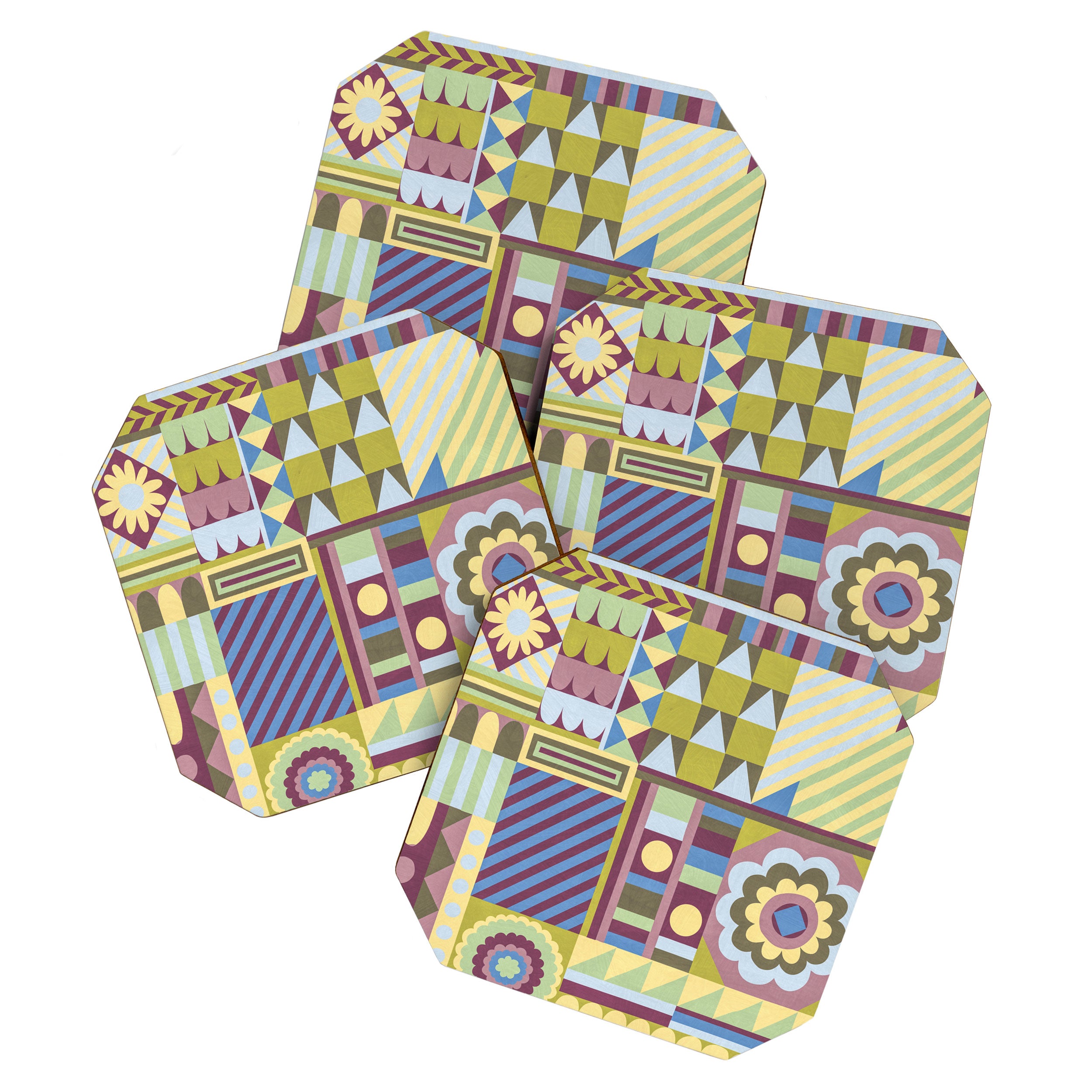 Modern craft composition Coaster Gallery Image 1
