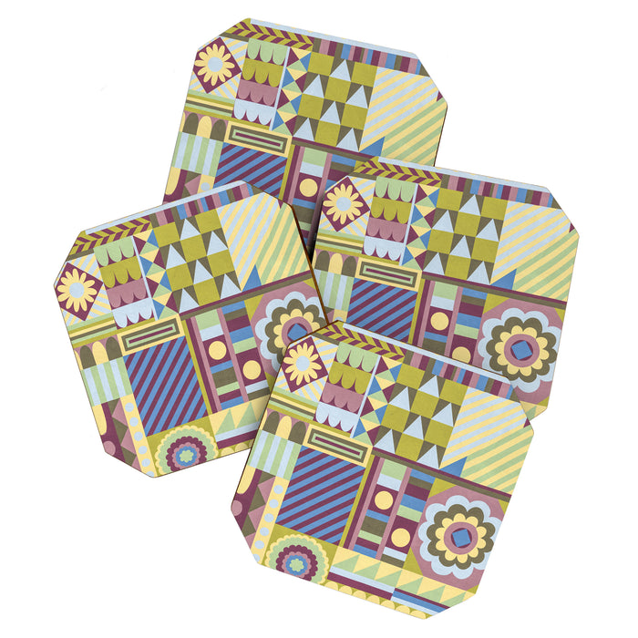 Modern craft composition Coaster Gallery Image 1