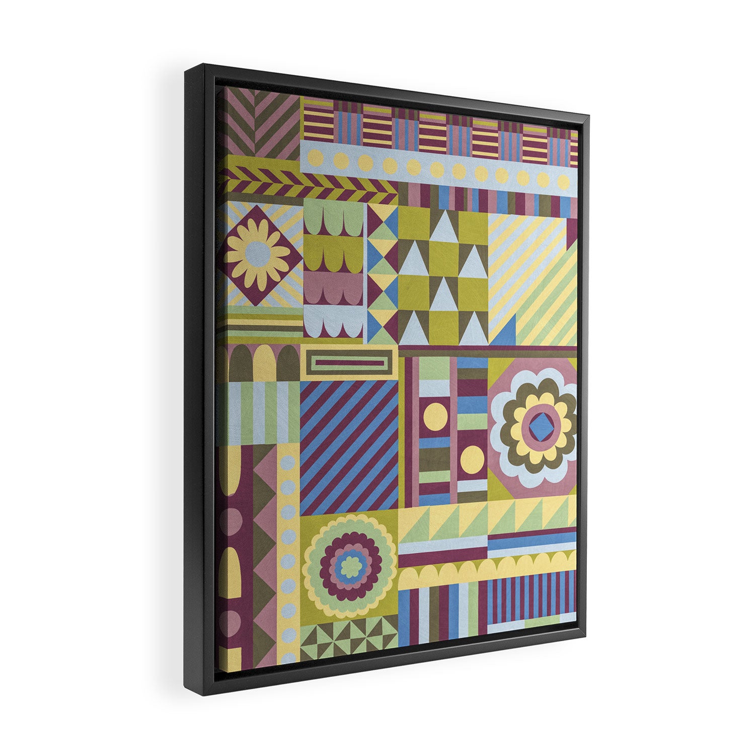 Modern craft composition Framed Canvas Print Gallery Image 2