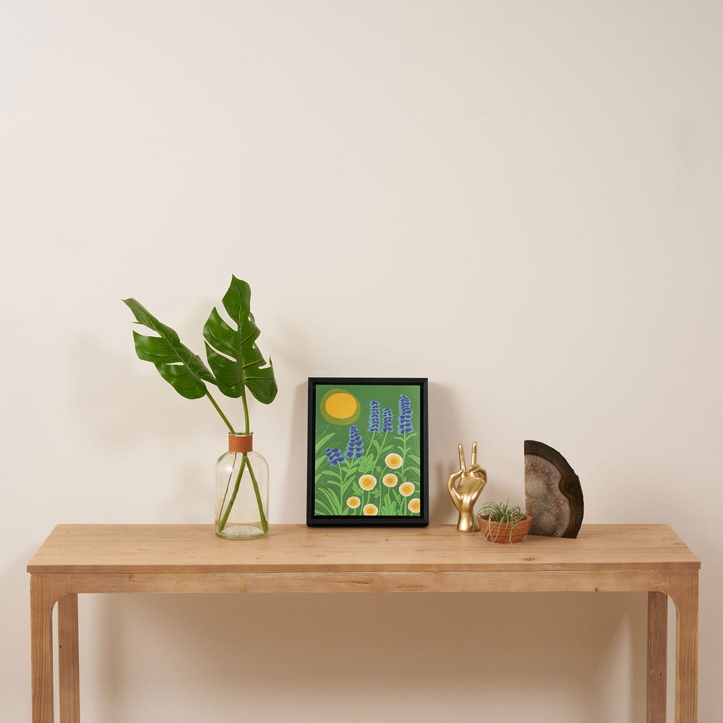 Morning in my garden Framed Canvas Print Gallery Image 4
