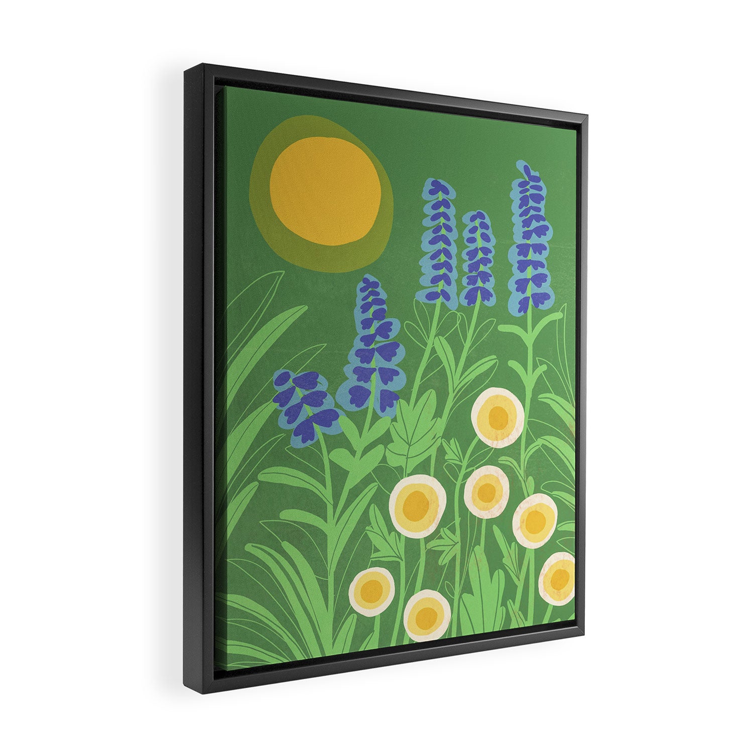 Morning in my garden Framed Canvas Print Gallery Image 2