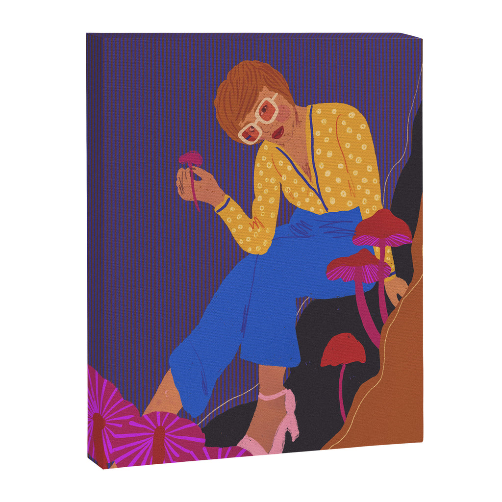 Mushrooms girl Canvas Print Gallery Image 8