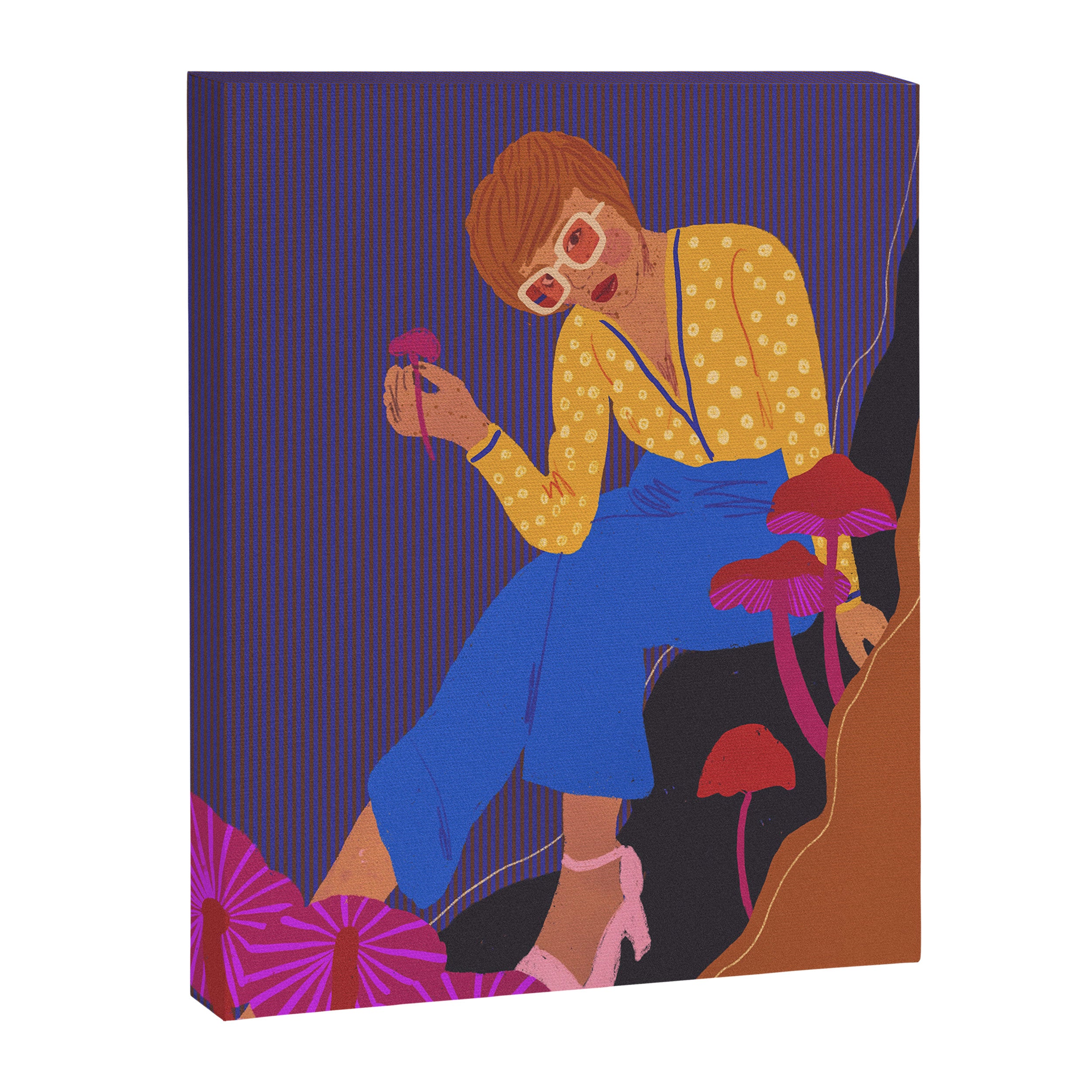 Mushrooms girl Canvas Print Gallery Image 8