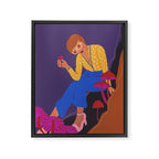 Mushrooms girl Framed Canvas Print Gallery Image 8