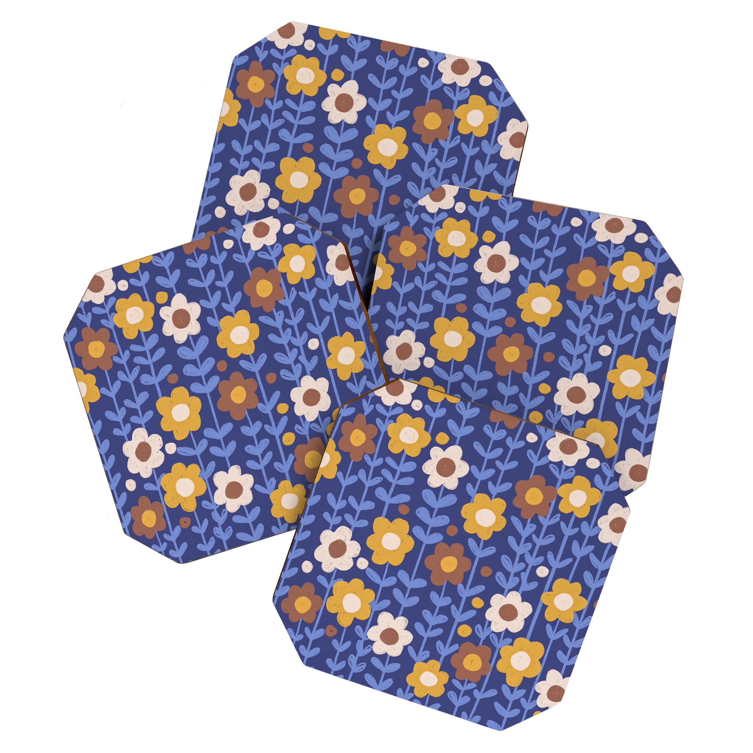Navy blue Coaster Gallery Image 1
