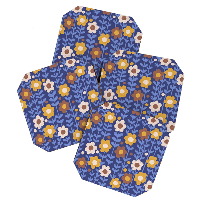 Navy blue Coaster Gallery Image 1