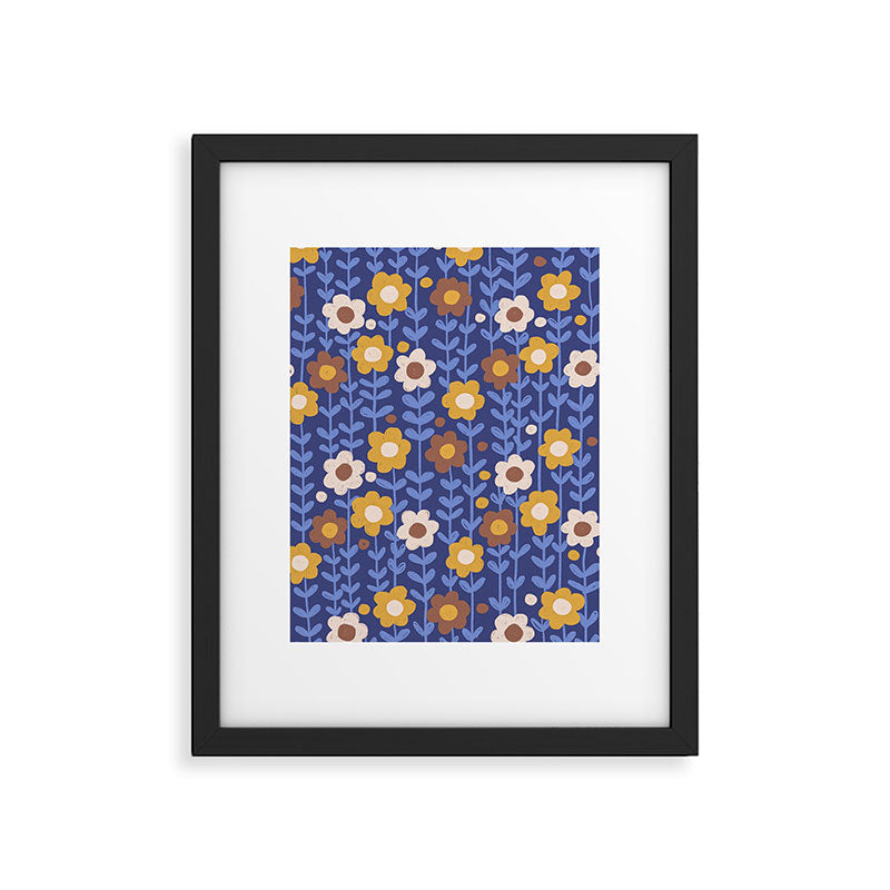Navy blue Framed Art Print Gallery Image 6
