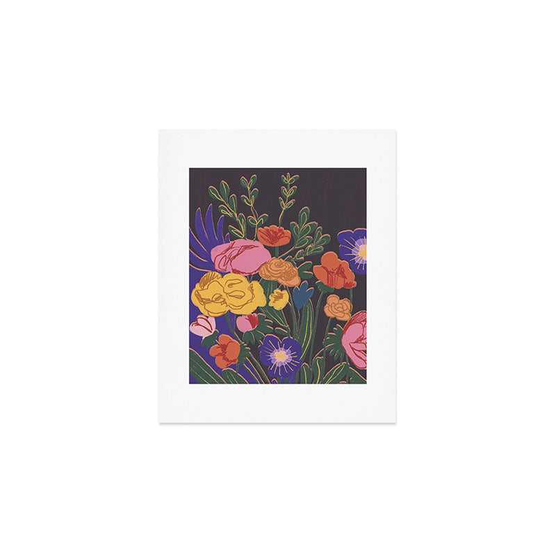 Night garden Art Print Gallery Image 1