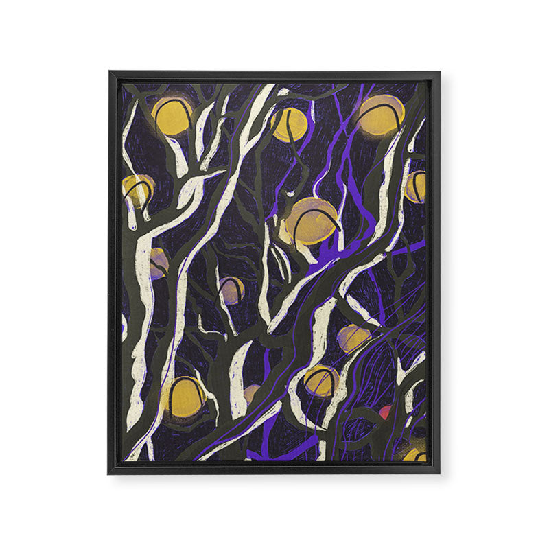 Night in the park Framed Canvas Print Gallery Image 6